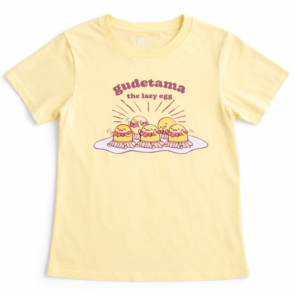 Uniqlo UT Gudetama Tee | Sanrio Kawaii Graphic Shirt | Soft Yellow XS